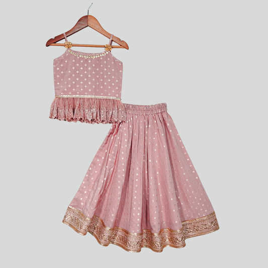 Zari Butti & Sequin Embellished Lehenga Set. - My Store